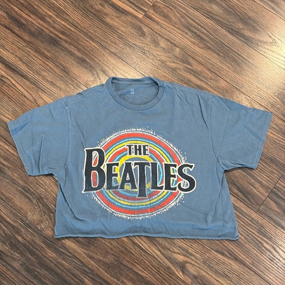 Junk Food Clothing Tops - Ladies Beatles crop top by Junk Food Clothing
